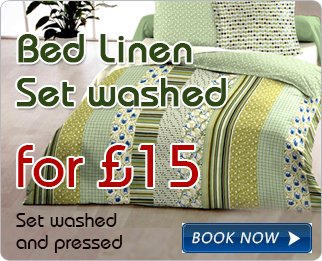 Bed Linen set washed and pressed £15